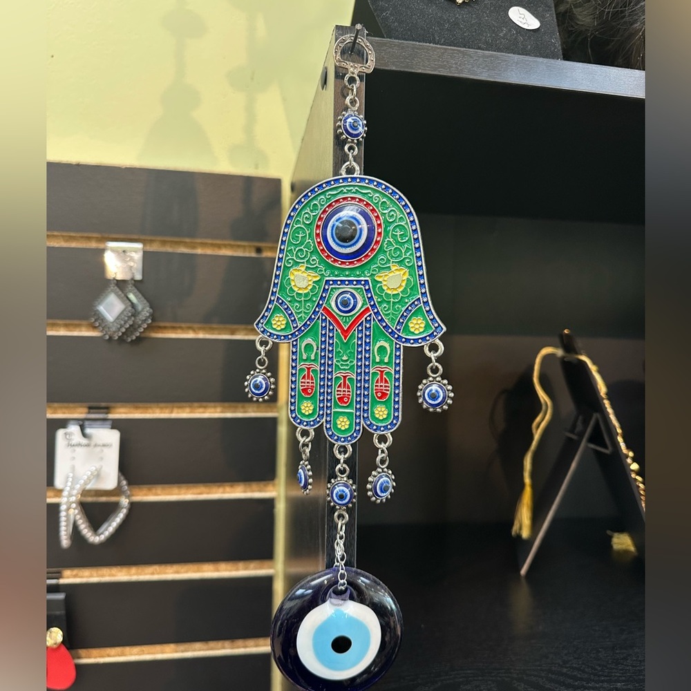 Colorful Hamsa Hand Wall Hanging